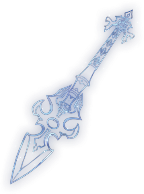 Ornate Fantasy Spear Design PNG image