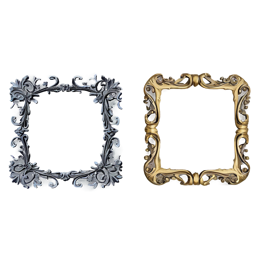 Ornate Frame Design Png Qlf61 PNG image