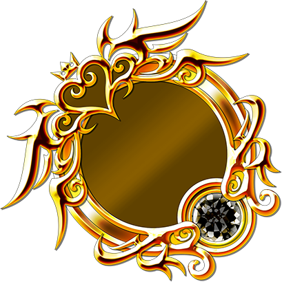 Ornate Golden Frame Design PNG image