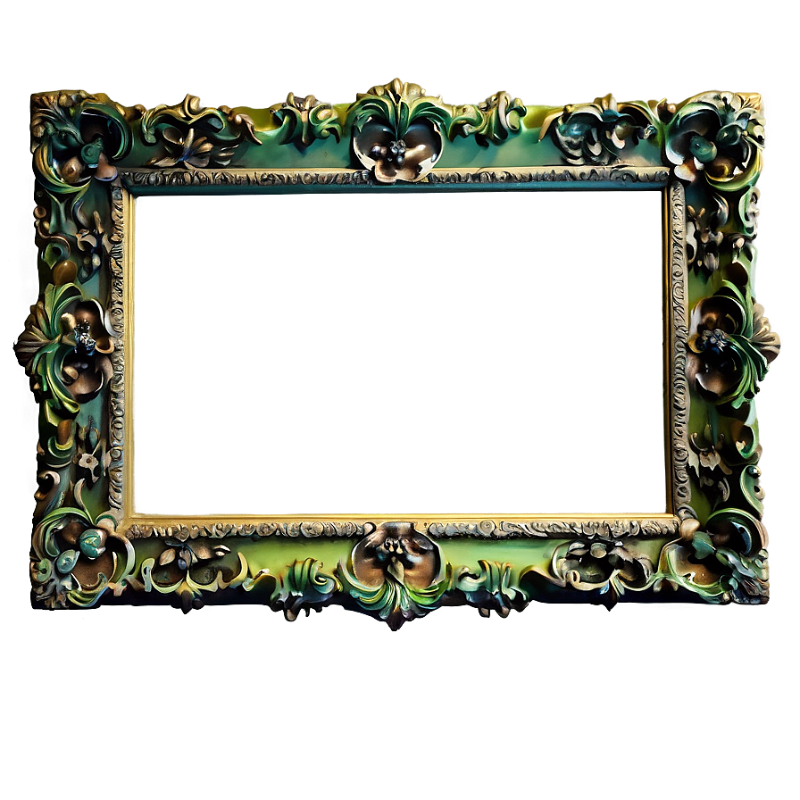 Ornate Green Frame Png 38 PNG image