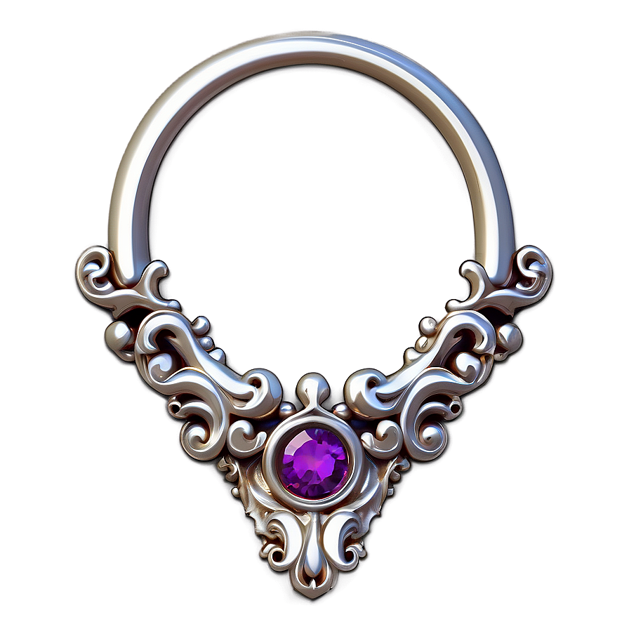 Ornate Septum Piercing Png Uiw PNG image