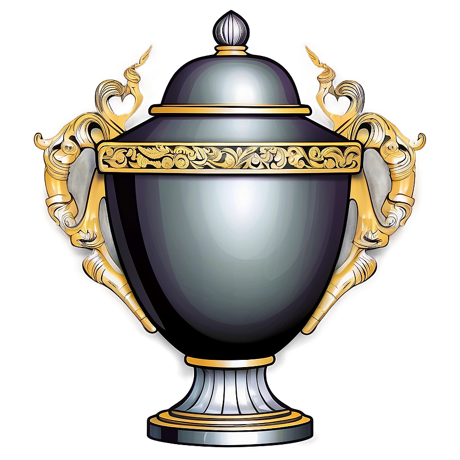 Ornate Urn Illustration Png Qye PNG image