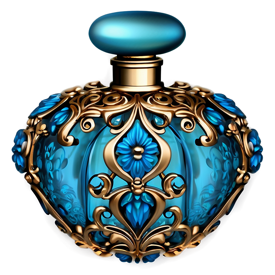 Ornate Victorian Perfume Bottle Png Bnh96 PNG image