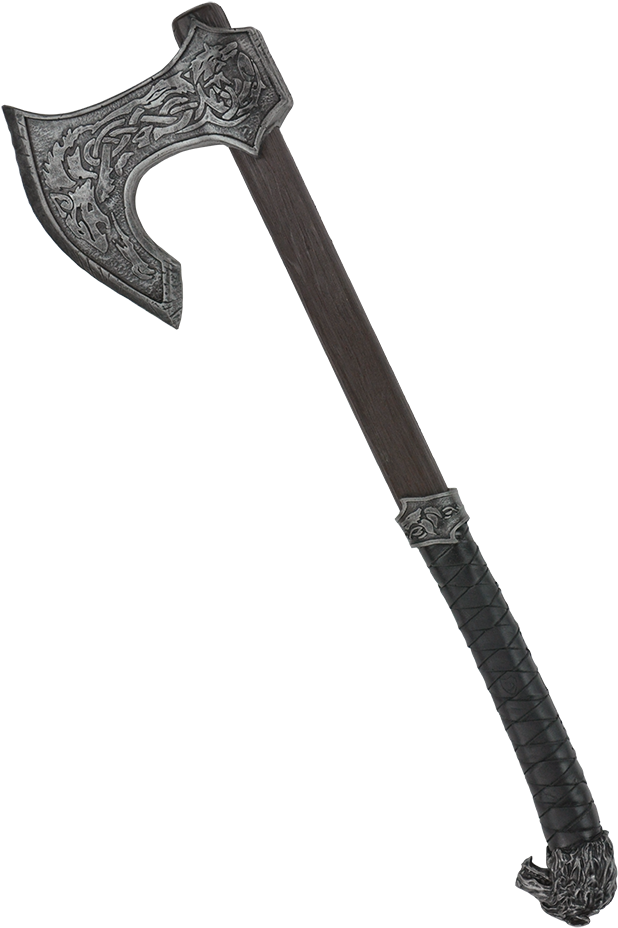 Ornate Viking Axe PNG image