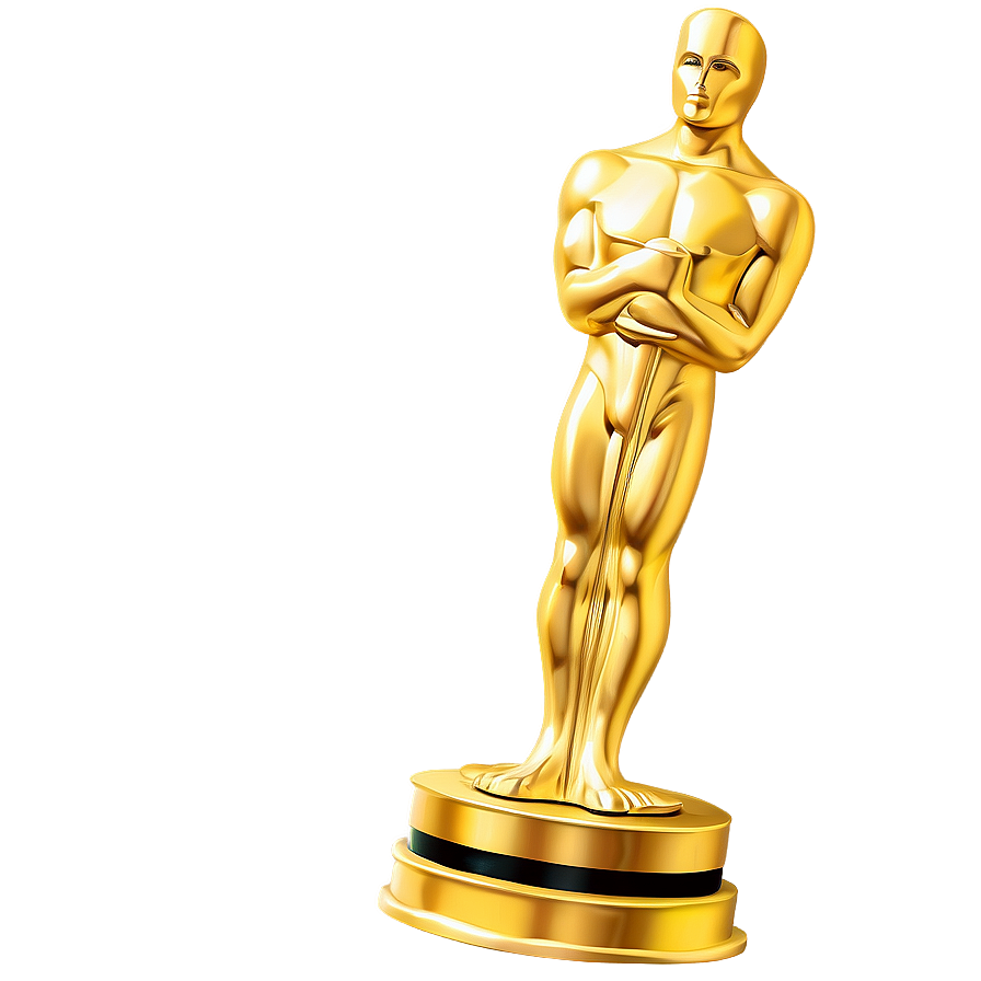 Oscar Award On Pedestal Png 06202024 PNG image