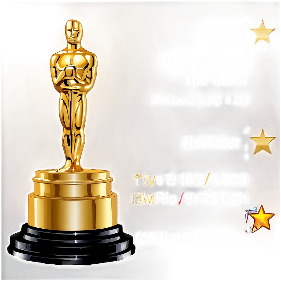 Oscar Night Png 06202024 PNG image