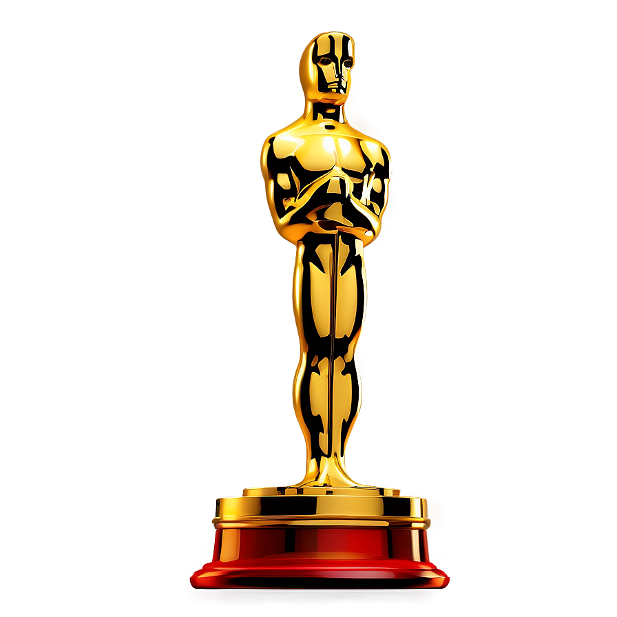 Oscar Statue In Gold Png 06202024 PNG image