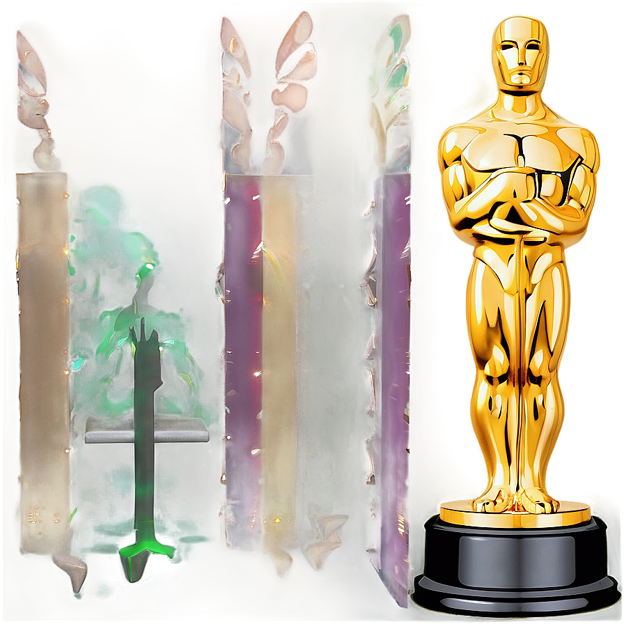 Oscar Trophy Shelf Png Pkp PNG image