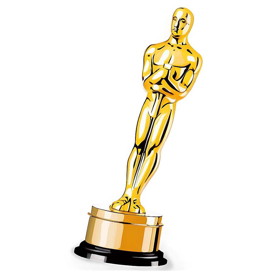 Oscar Trophy With Stars Png Wby33 PNG image