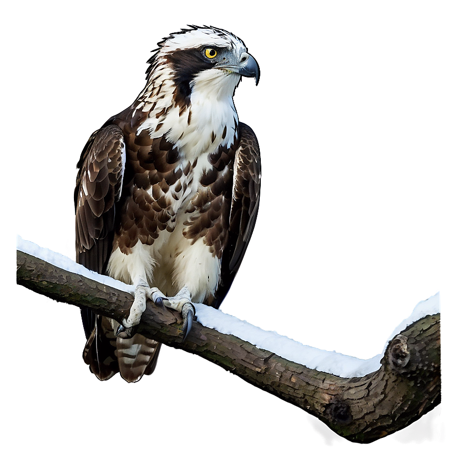 Osprey In Winter Scene Png 06292024 PNG image