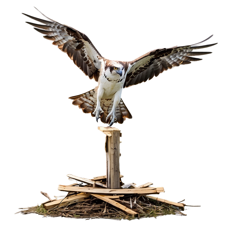 Osprey Taking Off From Nest Png Kkt PNG image