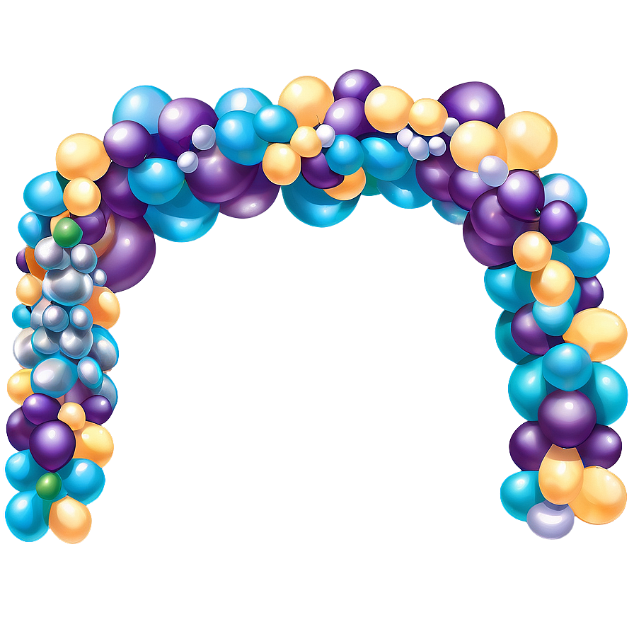 Outdoor Balloon Garland Decorations Png Yyq PNG image