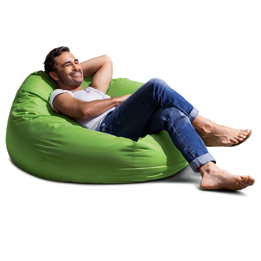 Outdoor Beanbag Relaxation Png 06202024 PNG image