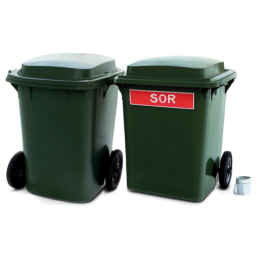 Outdoor Bin Dark Green Png 06242024 PNG image