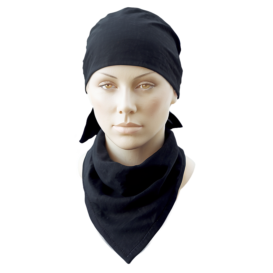 Outdoor Black Bandana Png 3 PNG image