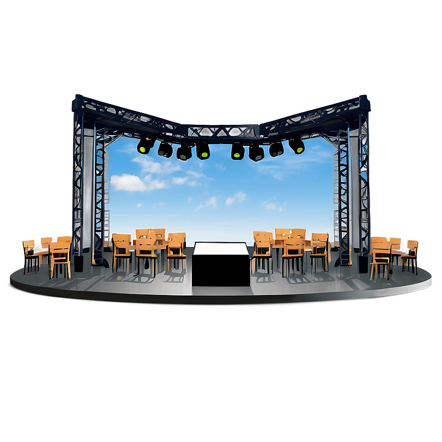 Outdoor Concert Stage View Png 06262024 PNG image