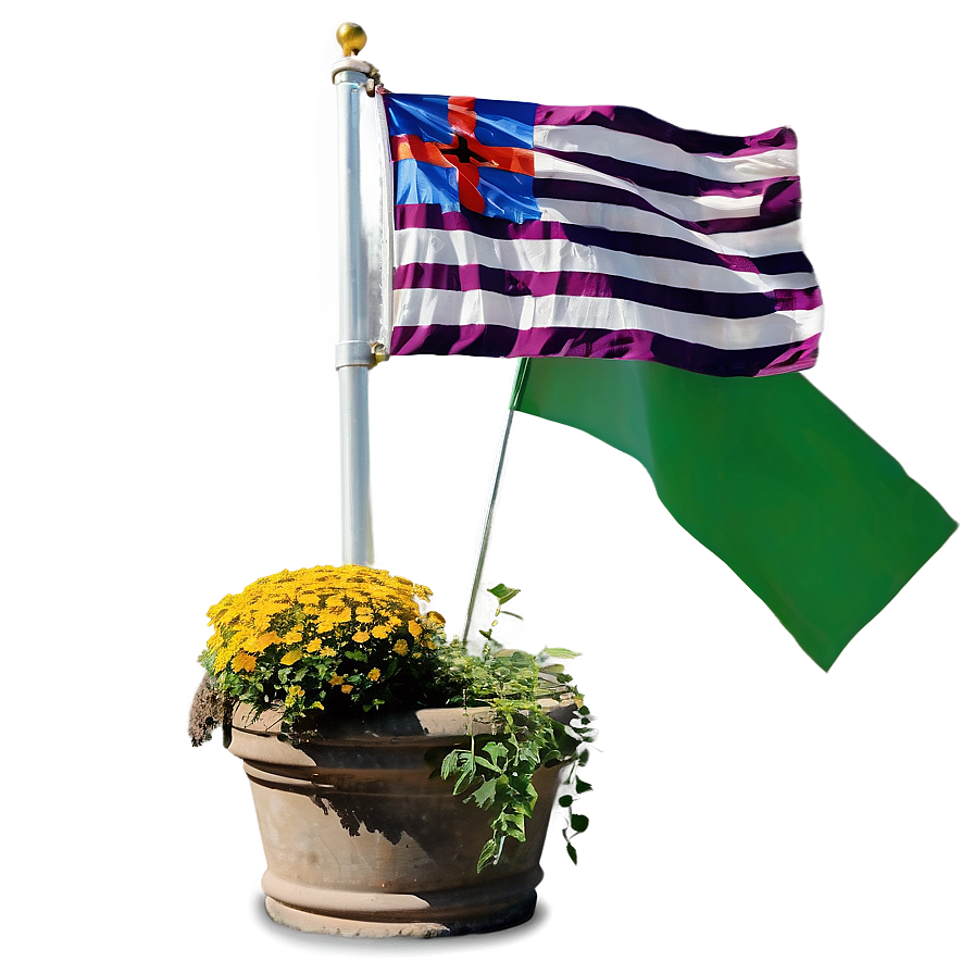 Outdoor Garden Flagpole Png 06212024 PNG image