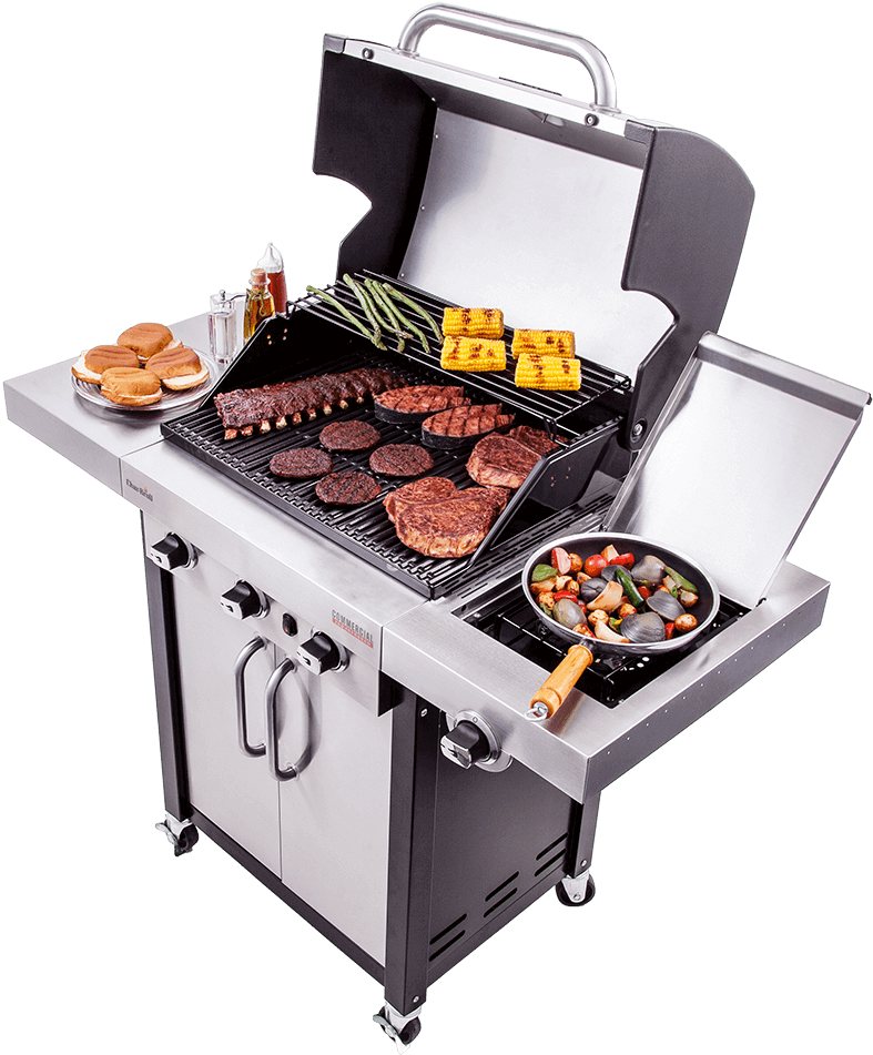 Outdoor Grillwith Food Variety PNG image