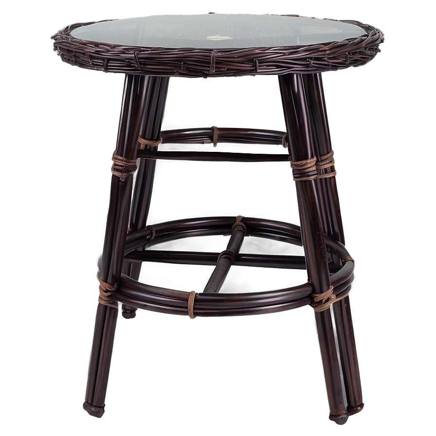 Outdoor Rattan Bar Table Png 06282024 PNG image