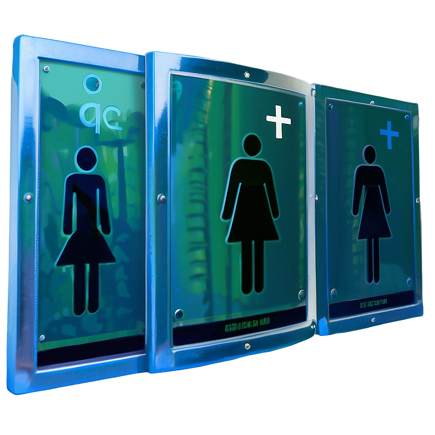 Outdoor Restroom Sign Png 06212024 PNG image