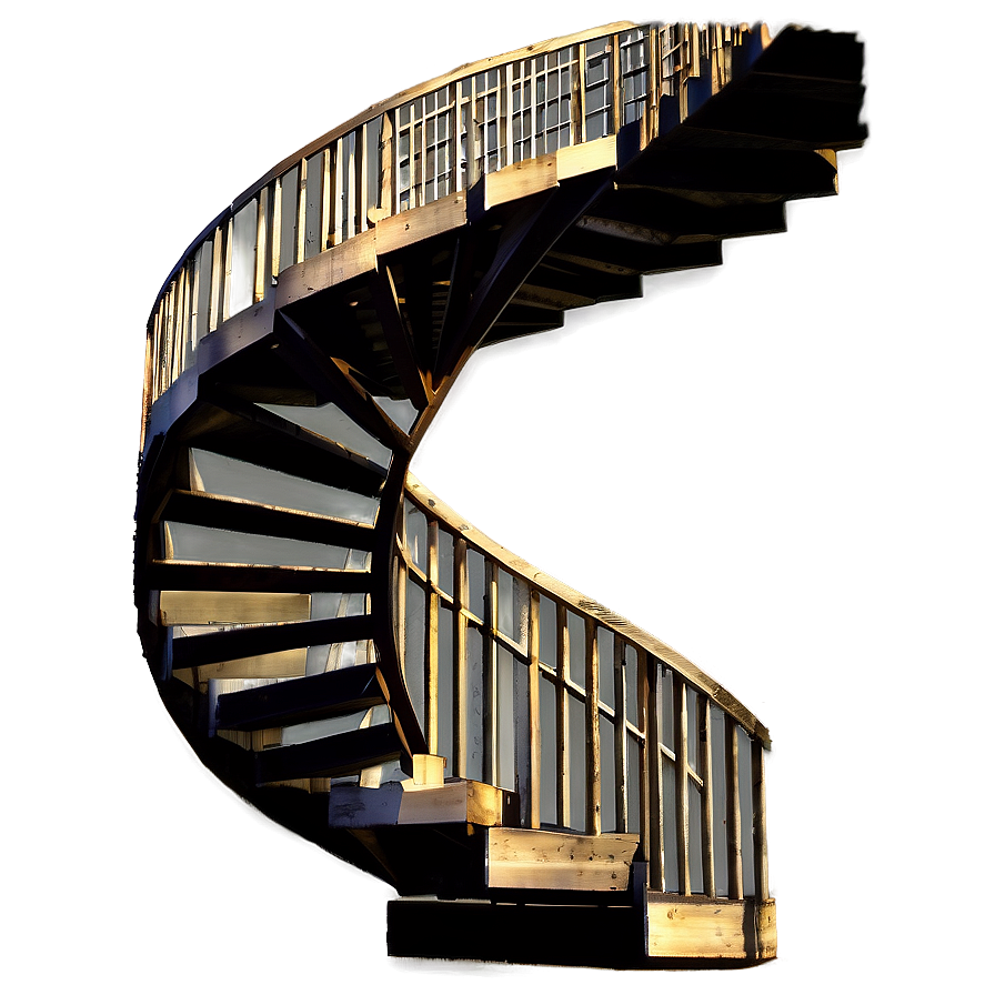 Outdoor Spiral Staircase Png 06242024 PNG image