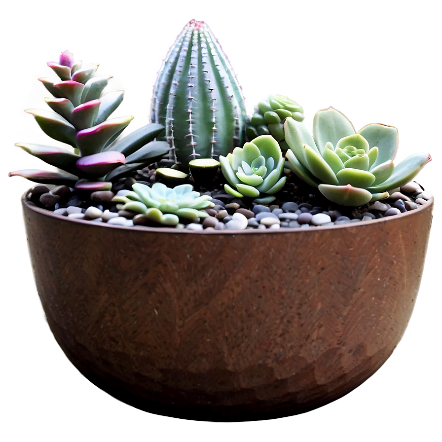 Outdoor Succulent Arrangements Png Lht PNG image