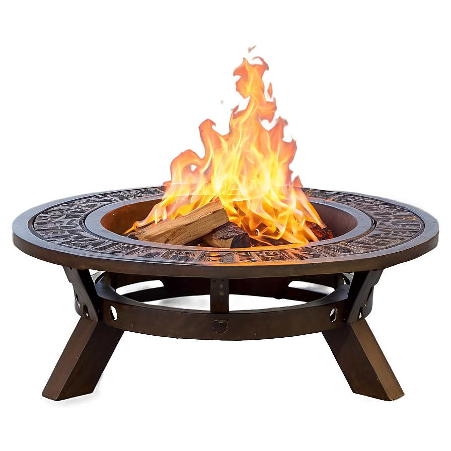 Outdoor Table With Fire Pit Png 46 PNG image