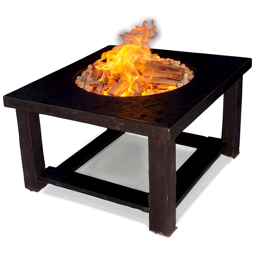 Outdoor Table With Fire Pit Png Edv62 PNG image