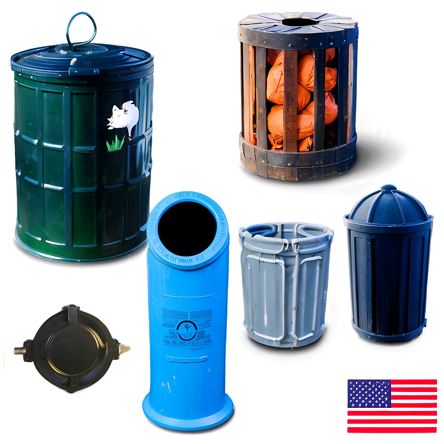 Outdoor Trash Can Png 23 PNG image