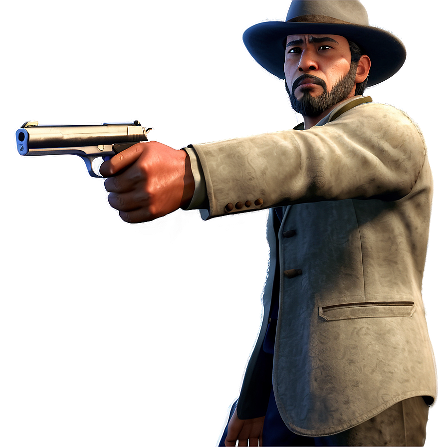 Outlaw Gunfight Showdown Png 06252024 PNG image