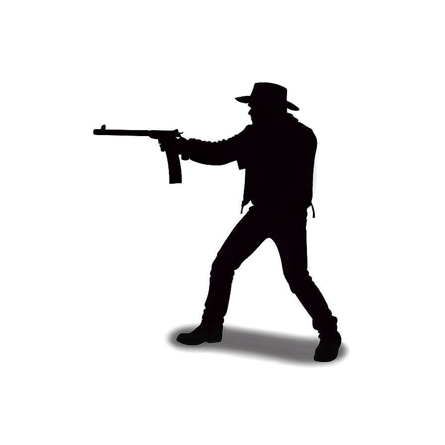 Outlaw Robber Silhouette Png Vdw PNG image