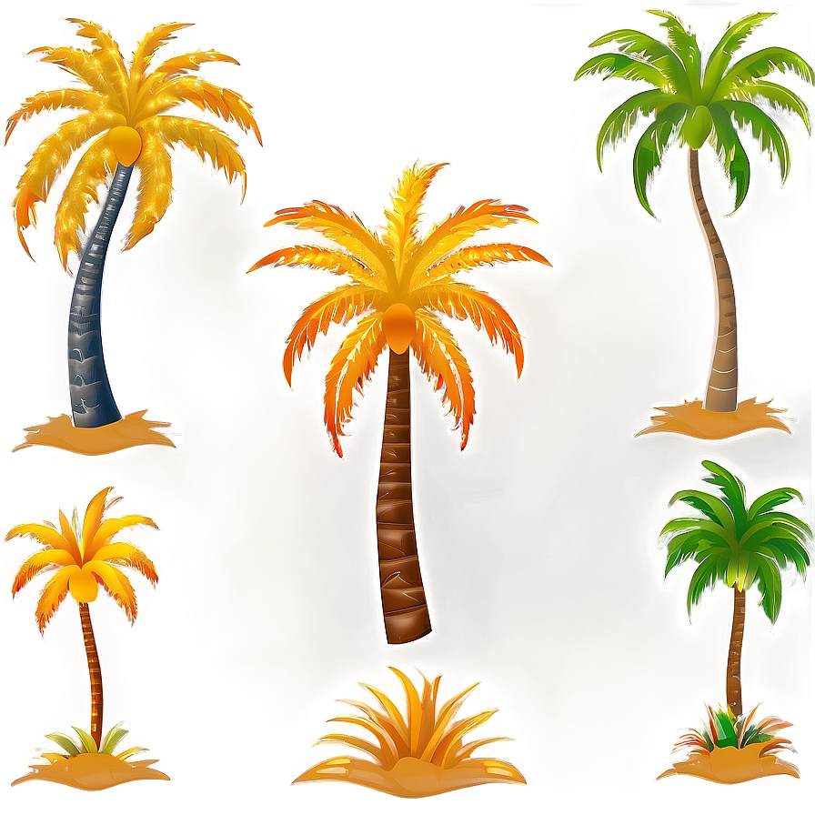 Outline Of Palm Trees Png 05042024 PNG image