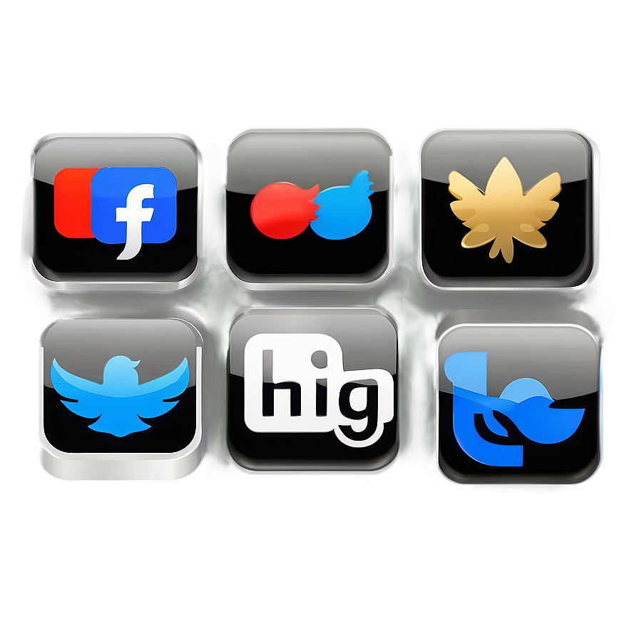 Outline Social Media Icons Png Lvj80 PNG image