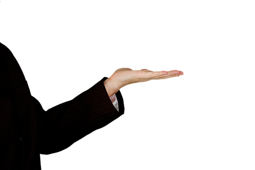 Outstretched Handin Darkness PNG image