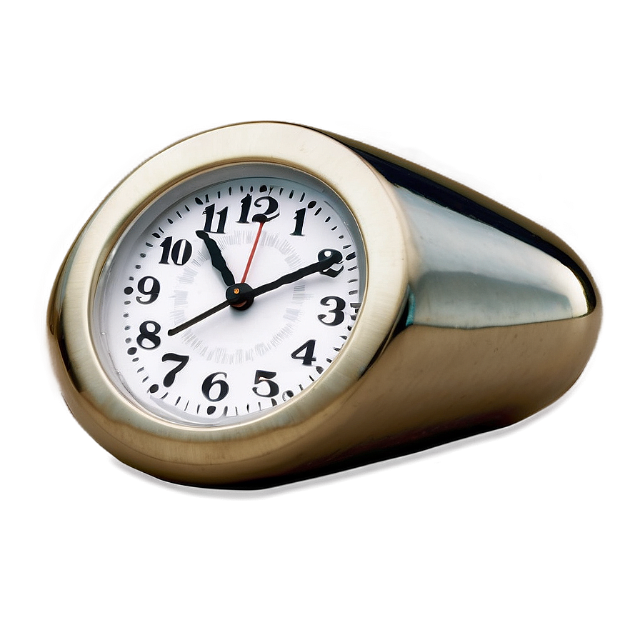 Oval Alarm Clock Png 05252024 PNG image