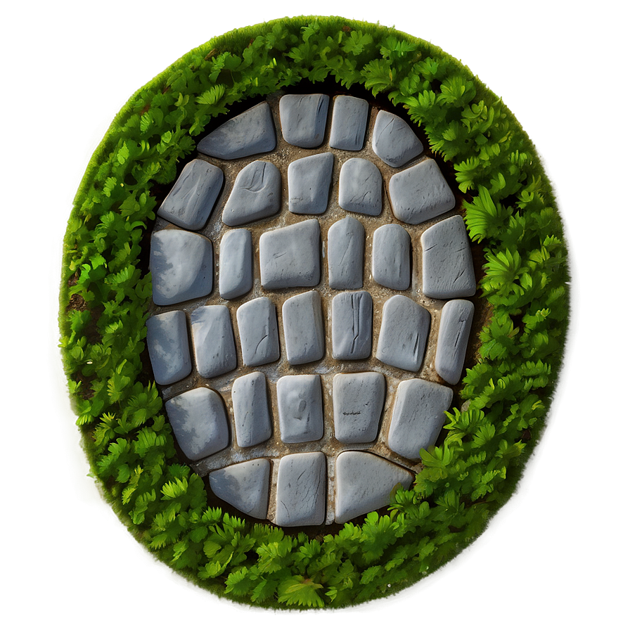 Oval Cobblestone Path Png Okk PNG image