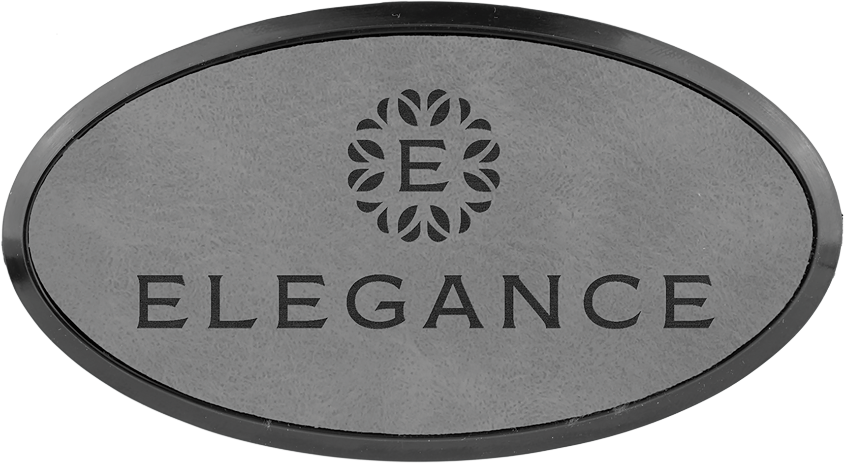 Oval Elegance Logo Plaque PNG image