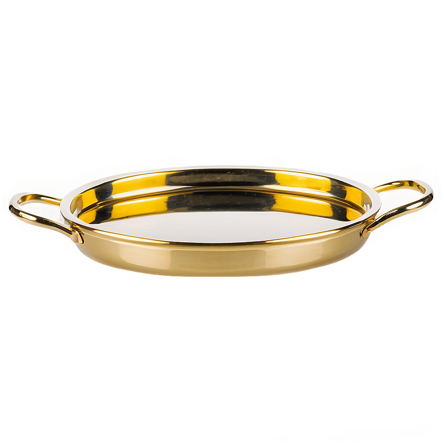 Oval Gold Tray Png Ful54 PNG image