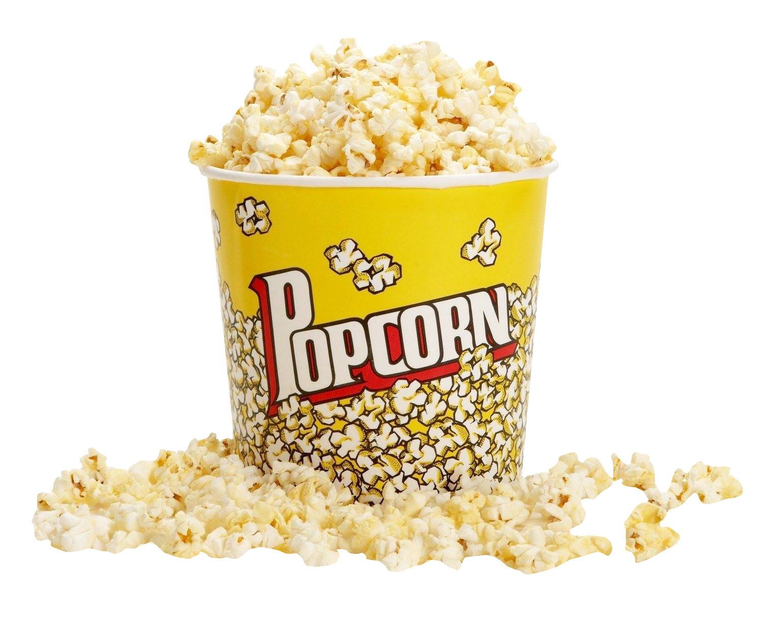 Overflowing Popcorn Bucket PNG image