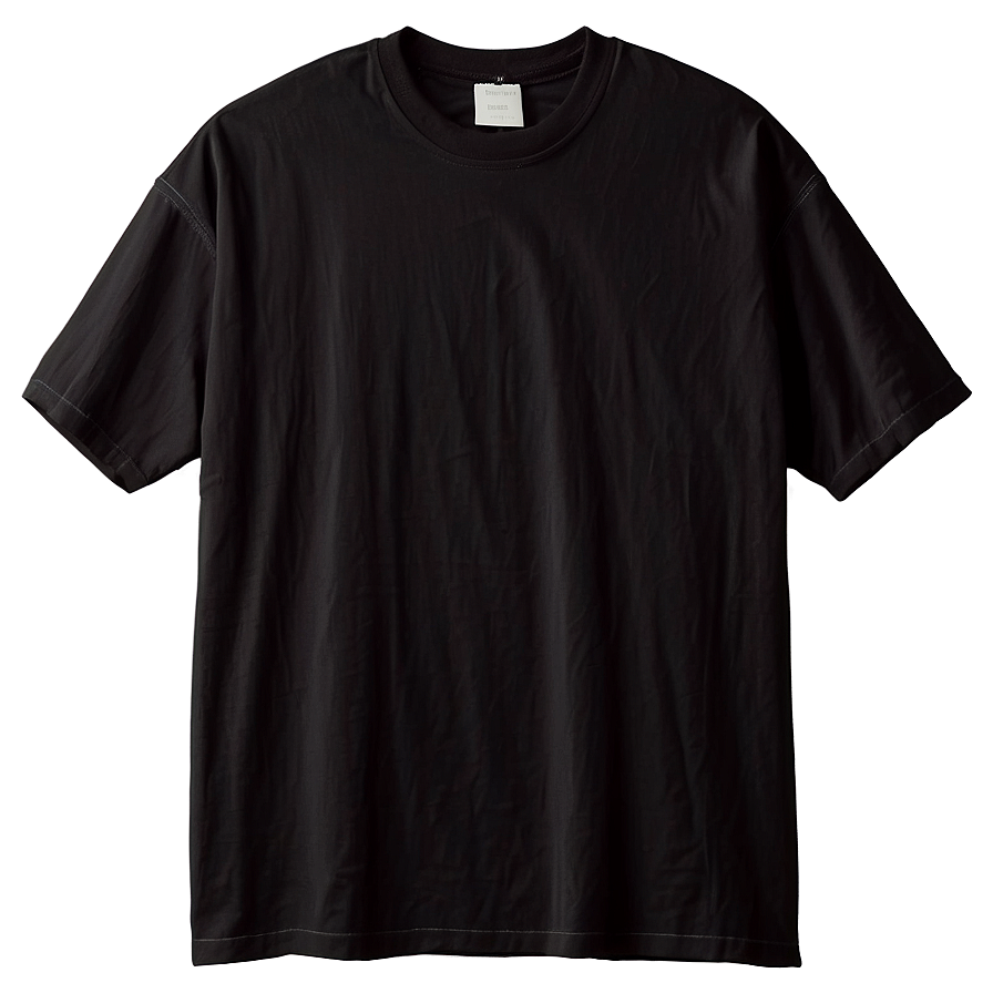 Oversized Black T Shirt Png 05252024 PNG image