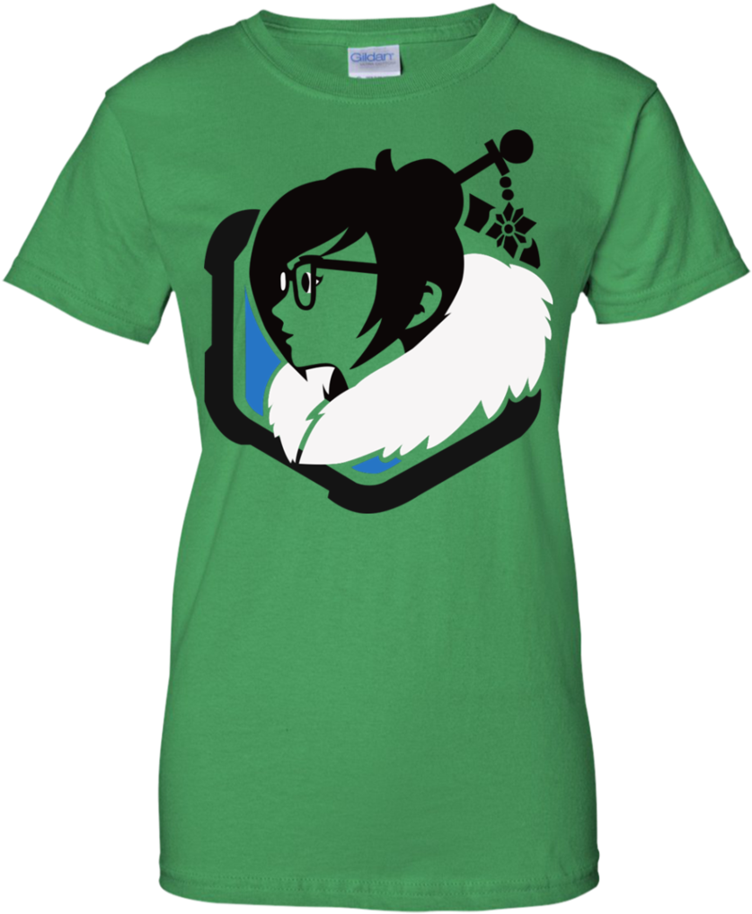 Overwatch Mei Green Tshirt Design PNG image