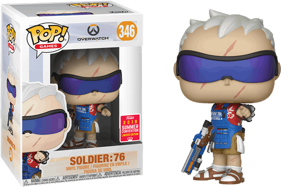 Overwatch Soldier76 Funko Pop PNG image