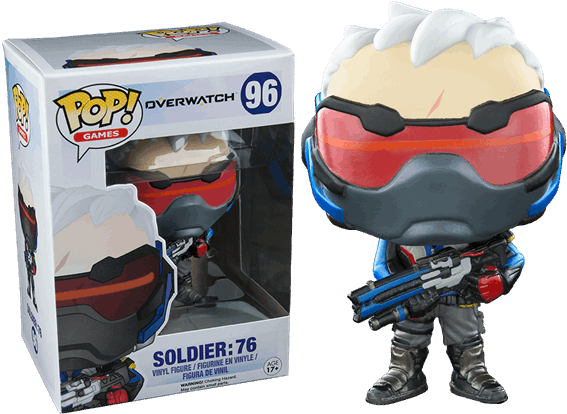 Overwatch Soldier76 Funko Pop Figure PNG image