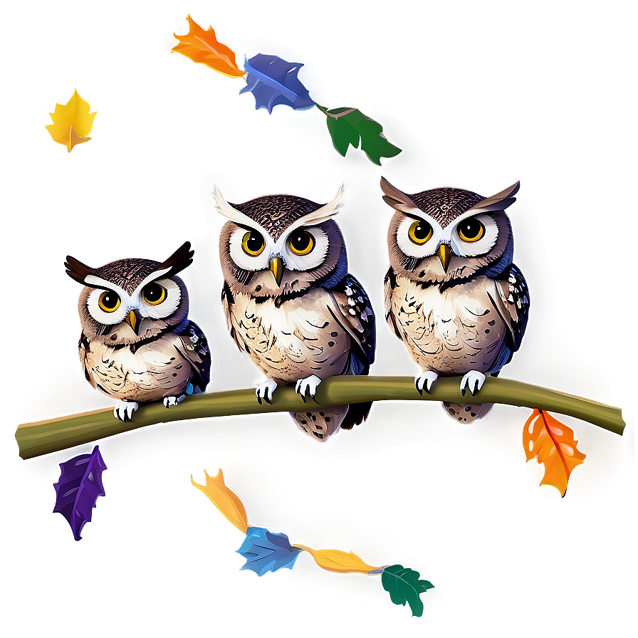 Owl Family Png Vkx PNG image
