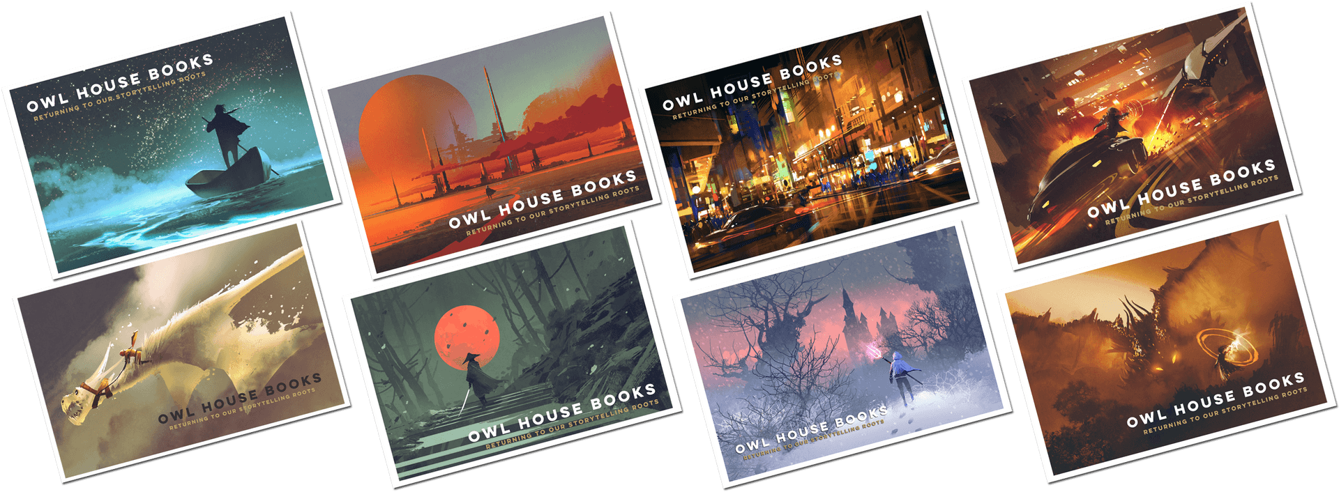 Owl House Books Postcard Collection PNG image