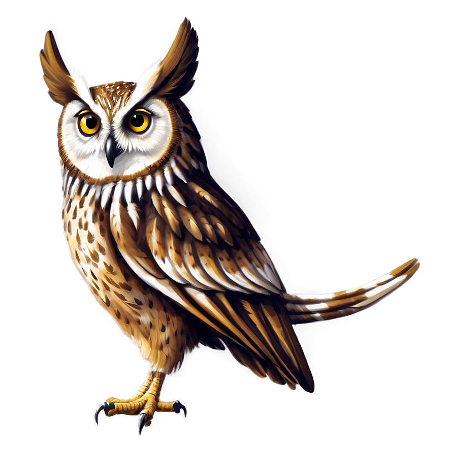 Owl Illustration Png 05062024 PNG image