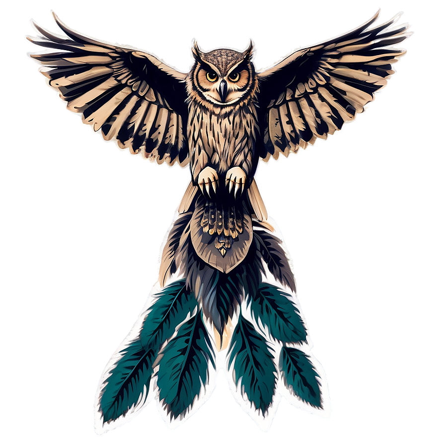 Owl Neck Tattoo Selections Png 06122024 PNG image