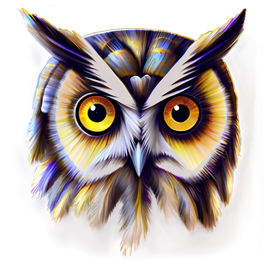 Owl Painting Png Oux51 PNG image