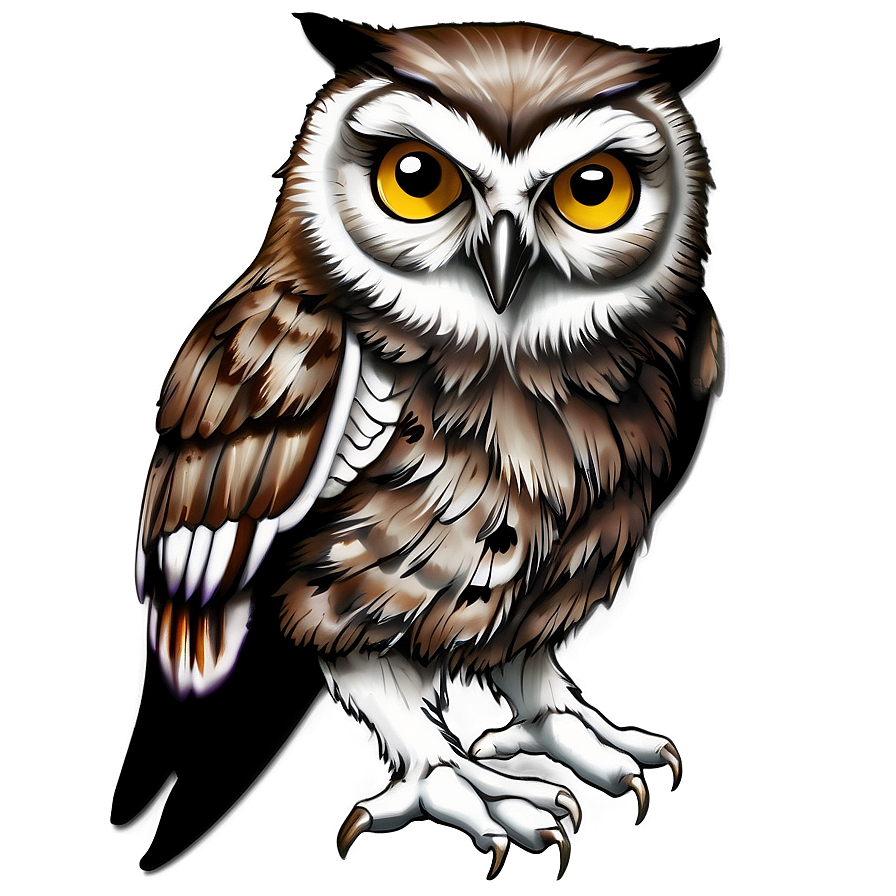 Owl Tattoo Png 05042024 PNG image