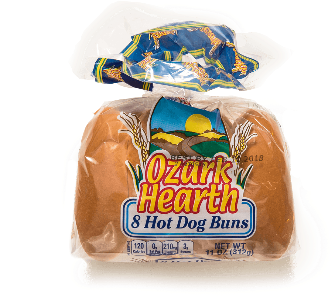 Ozark Hearth Hot Dog Buns Package PNG image